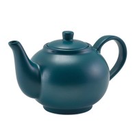 Matt Teal Porcelain Teapot